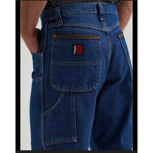 Wrangler RIGGS Workwear Carpenter Jeans Antique Indigo Men Size 44x 34